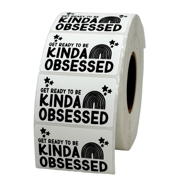 Thank you sticker for small business | get ready to be kinda obsessed label 2" - Picture 5 of 5